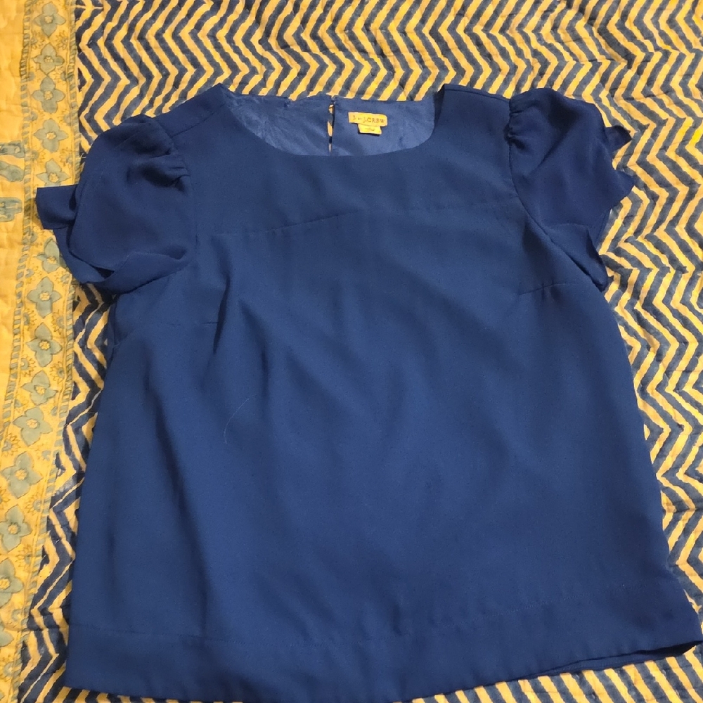 J. Crew Deep Blue Top